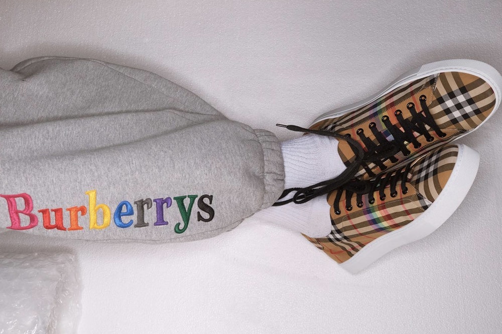 burberry rainbow sweatpants replica