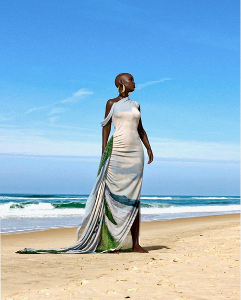 vestido estampa rio congo